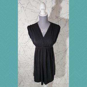 Splendid Black Supima Cotton Modal Blend A-Line Dress